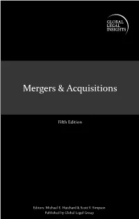 Mergers & Acquisitions