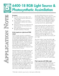 Printable PDF: RGB Light Source And