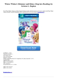 Shimmer and Shine) (Step Into Reading) by Kristen L