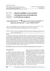 Spatial Variability of Concentration and Aggressiveness of Precipitation in North-East of Algeria 5