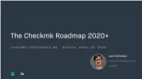 The Checkmk Roadmap