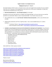 English Literature A-Level (AQA Course A)