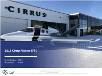 2018 Cirrus Vision SF50