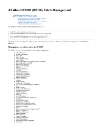 All About K1000 (KBOX) Patch Management
