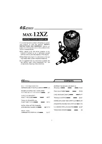 Contents of This Instruction Manual, So As to Familiarize Yourself with the Controls and Other Features of the Engine