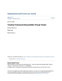 Teaching Professional Responsibility Through Theater