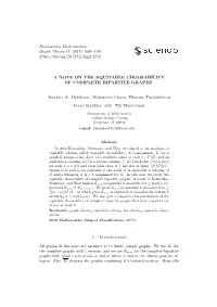A Note on the Equitable Choosability of Complete Bipartite Graphs