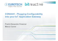 CON4441 - Plugging Configurability Into Your Iot Application Gateway