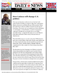 NY Daily News - Columnists - Stanley Crouch: How Latinos Will Change U.S