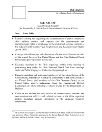 Bill Analysis Sub. S.B