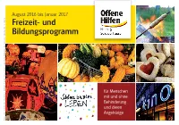 Freizeit- Und Bildungsprogramm