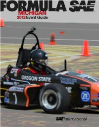 Michigan 2012 Event Guide 2012 Formula SAE Series Official Events