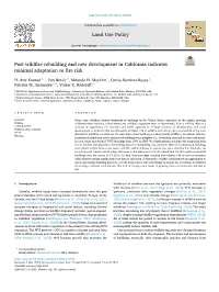 Post-Wildfire Rebuilding and New Development in California Indicates Minimal Adaptation to Fire Risk