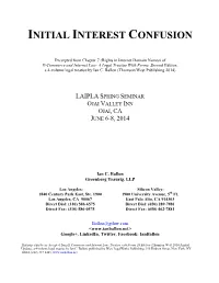 Initial Interest Confusion