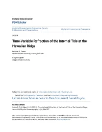 Time-Variable Refraction of the Internal Tide at the Hawaiian Ridge