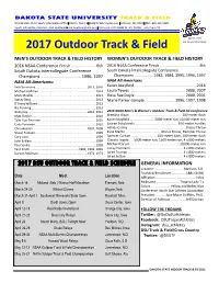 2017 Outdoor Track & Field