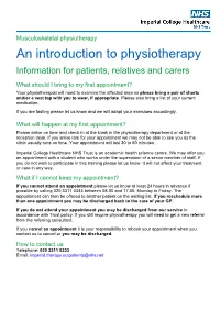 An Introduction to Physiotherapy at Charing Cross Hospital
