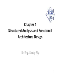 Chapter 4 Structured Analysis and Functional Architecture Design