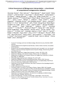 Critical Assessment of Metagenome Interpretation – a Benchmark of Computational Metagenomics Software