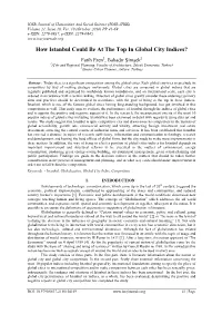 How Istanbul Could Be at the Top in Global City Indices?
