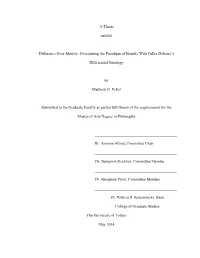 Overturning the Paradigm of Identity with Gilles Deleuze's Differential