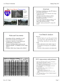 The Cross-Bronx Expressway Overview Risks and Uncertainty