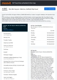 847 Bus Time Schedule & Line Route