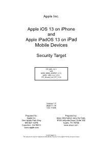 Apple Ios 13 on Iphone and Apple Ipados 13 on Ipad Mobile Devices
