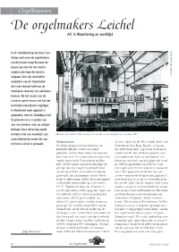 De Orgelmakers Leichel Afl