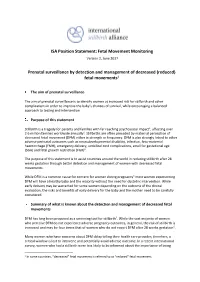 Fetal Movement Monitoring
