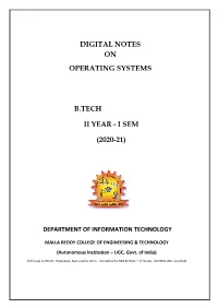 Operating Systems