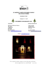 Revised Newsletter for Website Dec 2018 Jan 2019