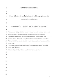 Strong Linkages Between Depth, Longevity and Demographic Stability