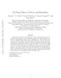 18 Jul 2017 K3 String Theory, Lattices and Moonshine
