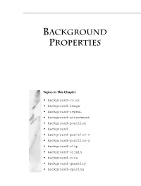 Chapterbackground PROPERTIES