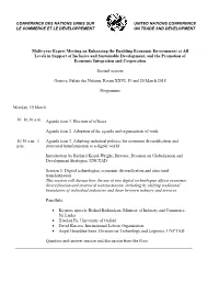 Multi-Year Expert Meeting on Enhancing the Enabling Economic