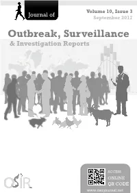 Outbreak, Surveillance & Investigation Reports