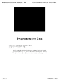 Programmation Java/Version Imprimable — Wiki