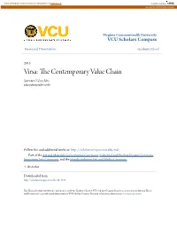 Virsa: the Onc Temporary Value Chain Samreen Zahra Mrs Zahras@Mymail.Vcu.Edu