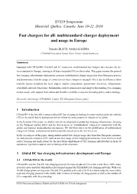 Multistandard Charger Deployment and Usage in Europe