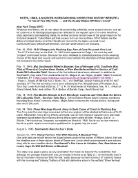 Notes, Links, & Sources in Researching Correction