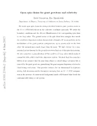 Open Spin Chains for Giant Gravitons and Relativity