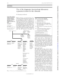 Use of the Diagnostic Bacteriology Laboratory: a Practical Review for the Clinician