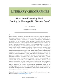 Sensing the Unmapped in Concrete Island