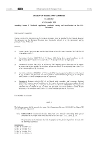 DECISION of the EEA JOINT COMMITTEE No 160