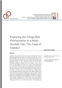 Exploring the Fringe-Belt Phenomenon in a Multi-Nuclear City: the Case of Istanbul
