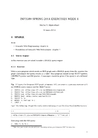 Inf3580 Spring 2014 Exercises Week 4
