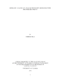 Kinematic Analysis of a Planar Tensegrity Mechanism with Pre-Stressed Springs
