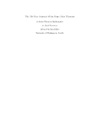 The 150 Year Journey of the Four Color Theorem