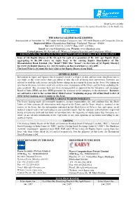 Draft Letter of Offer for Private Circulation to the Equity Shareholders of the Bank Only